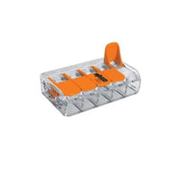 Conector De Emenda Wago 5 Polos Com 4 Peças