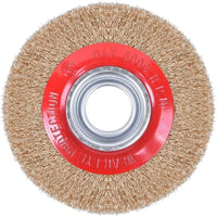 Escova Circular De Aço Ondulado 150mm Com Bucha Worker