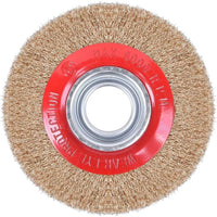 Escova Circular De Aço Ondulado 150mm Com Bucha Worker