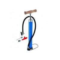 Bomba De Ar Manual Tornado Kala 40cm Em Metal E Madeira Azul