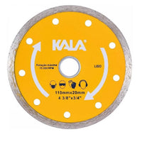 Disco Diamantado Liso Kala 110x20mm