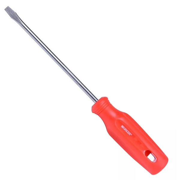 Chave de Fenda Worker 1/8 x 2 Polegadas com Cabo Vermelho