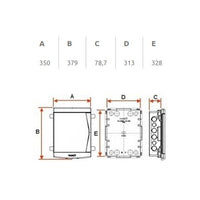 Quadro De Distribuição Tigre Embutir 18/24 Disjuntores