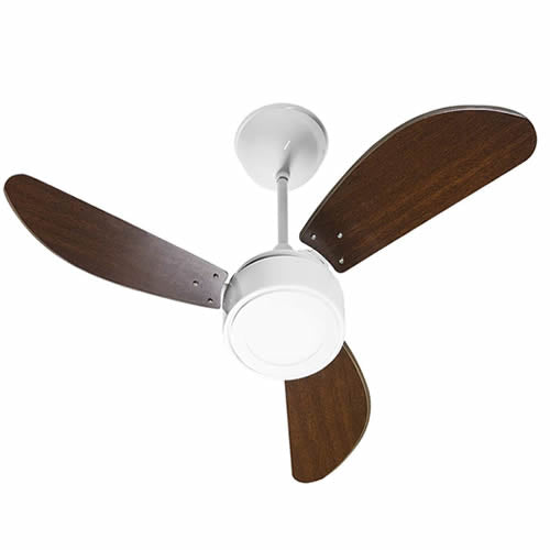 Ventilador Teto New Light Led 3 Pás Mogno 220V