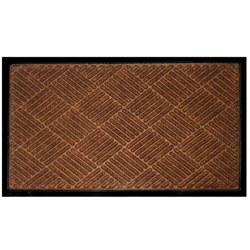 Tapete Fenice Texturas Uzoo Diagonal Marrom 70x40cm Komlog