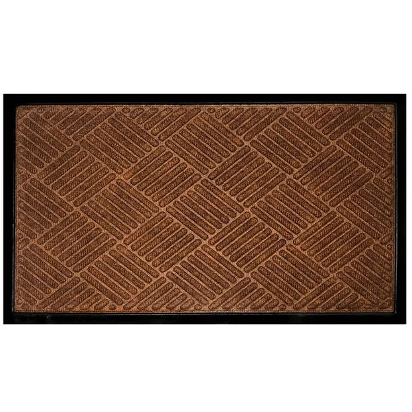 Tapete Fenice Texturas Uzoo Diagonal Marrom 70x40cm Komlog