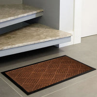 Tapete Fenice Texturas Uzoo Diagonal Marrom 70x40cm Komlog