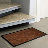 Tapete Fenice Texturas Uzoo Diagonal Marrom 70x40cm Komlog