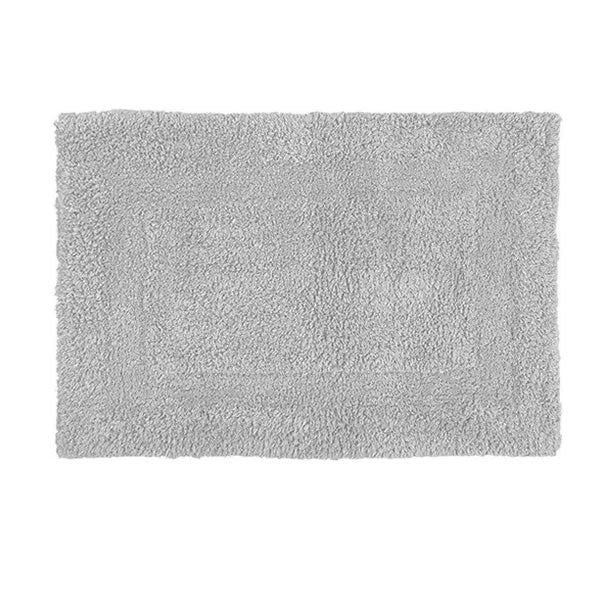 Tapete de algodão cinza 60x40cm Uzoo