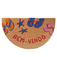 Capacho De Fibra De Coco Praia 60x33cm Komlog