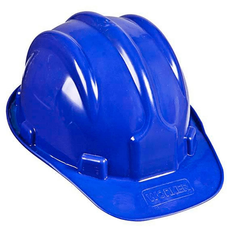 CAPACETE COM CARNEIRA AZUL WORKER