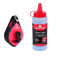 Giz De Linha Worker Combo 30m Azul