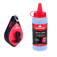Giz De Linha Worker Combo 30m Azul