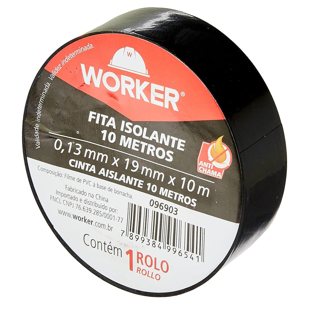 FITA ISOLANTE ANTICHAMA 19MMX10MTS WORKER