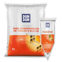 Massa Dun Dun para Assentamento de Tijolos e Blocos 10kg