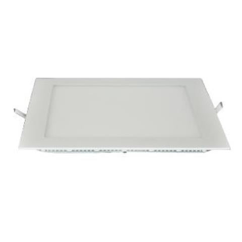 Luminária LED de Embutir Quadrada 24W 3200K Amarela