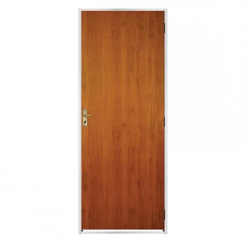 PORTA S-OCA MOGNO 217 X 85 MARCO 6CM AÇO BR DIREITA