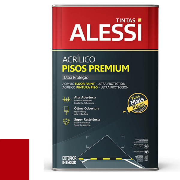 Tinta Para Piso Alessi Vermelho Segurança 18l