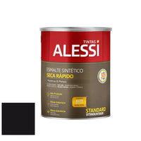 Esmalte Sintético Fosco Alessi Secagem Rápida Preto 0,9l
