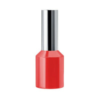 Terminal Ilhós Tubular Simples Sforplast 10mm Vermelho 20 Peças