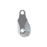 Suporte Para Cabide Oblongo Sforplast 35x16mm Com Parafuso 2 Peças