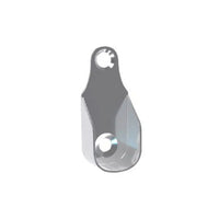 Suporte Para Cabide Oblongo Sforplast 35x16mm Com Parafuso 2 Peças