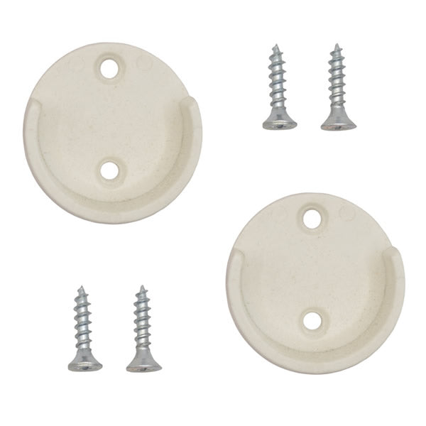SUPORTE P/ CABIDEIRO MEIA CANA - BRANCO + PARAF CHIP 3,5X16