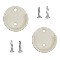 Suporte Para Cabideiro Meia Cana Branco Sforplast 35x16mm