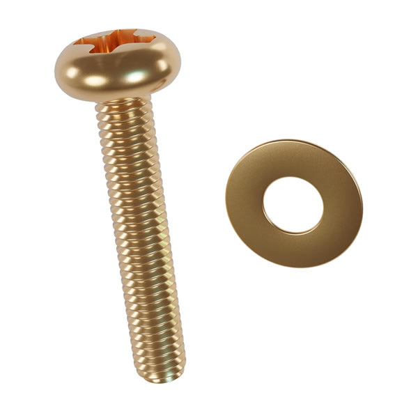 Parafuso Para Suporte De Tv 8x25mm Com Arruela Sforplast 4 Peças