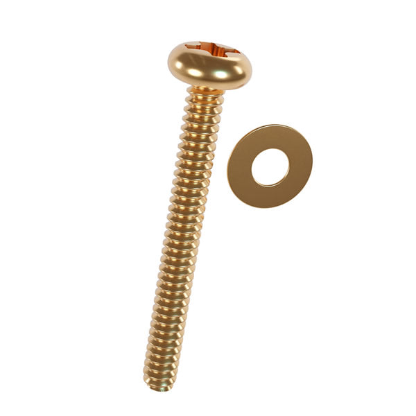 Parafuso Para Suporte De Tv 4x30mm Com Arruela M4 Sforplast 4 Pçs