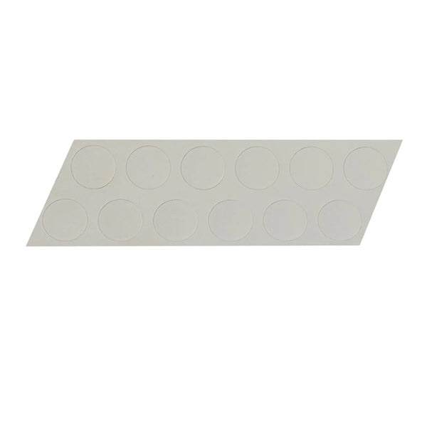 TAMPA PARAFUSO ADESIVO BRANCO 12MM 12 PC