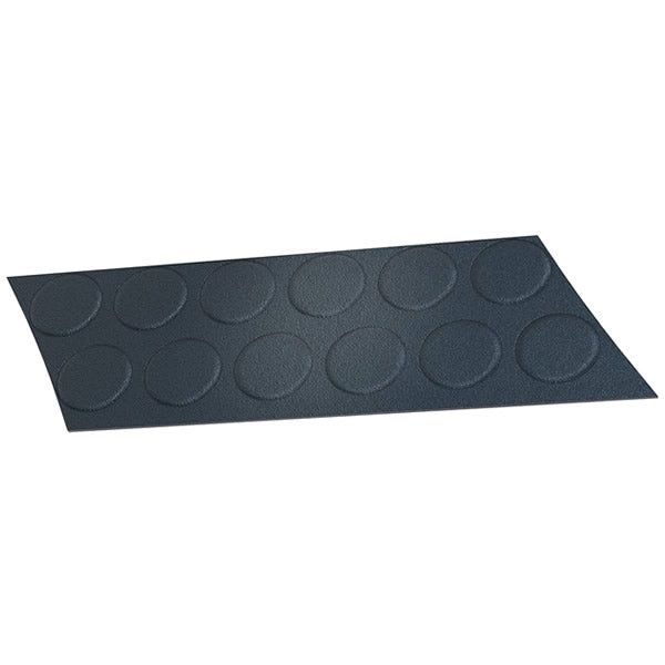 TAPA PARAFUSO ADESIVO PRETO 12MM 12 PC