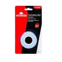 Fita Dupla Face De Espuma Worker 24mm X 15m Ultra Forte