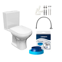 Kit Completo para Vaso Sanitário com Caixa Acoplada Luna Lorenzetti Branco