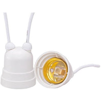 Porta Lâmpada Rabicho E27 Branco