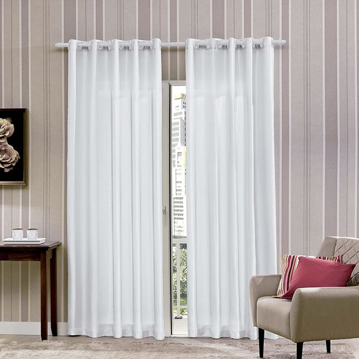 CORTINA RUSTICA 3,60MX2,50M POLI/BRANCO