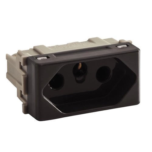 TRAMONTINA LIZ / GIZ MODULO TOMADA 2P +T 20A 250V GRAFITE