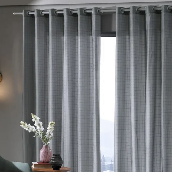CORTINA PRATIKA 2,60X1,70M YORK SLIM/ CINZA ESCURO BELLA