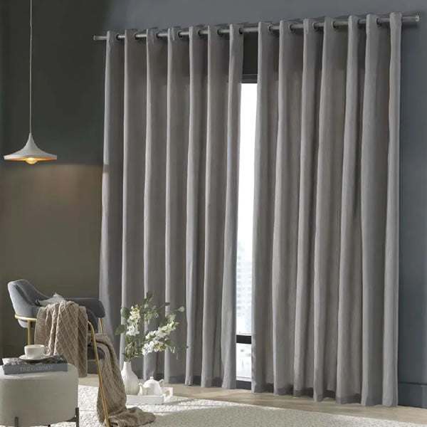 CORTINA RUSTICA 2,60X1,70M PANTEX/CINZA ESCURO