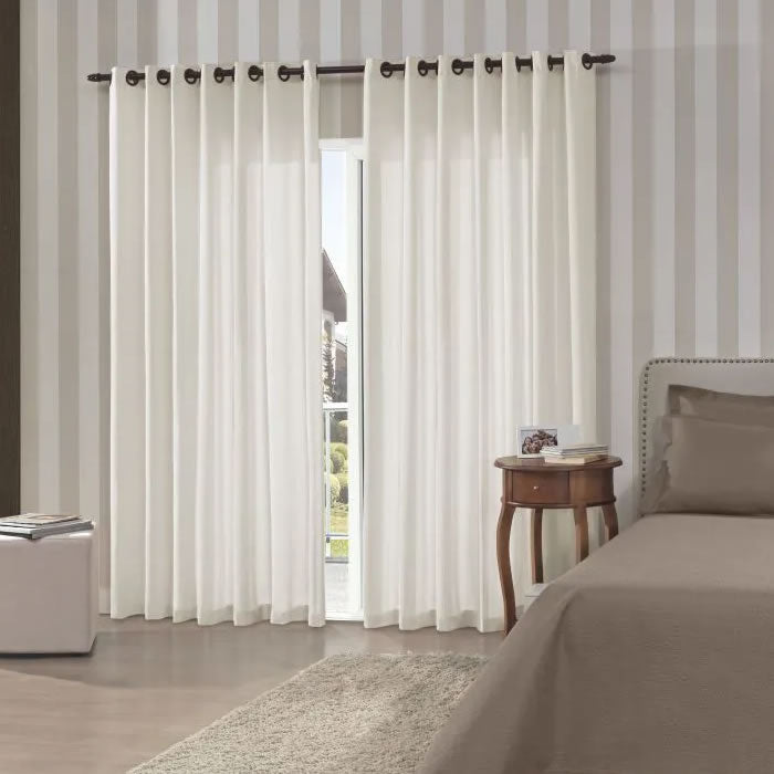 CORTINA RUSTICA 2,60MX1,70M PANTEX/NATURAL