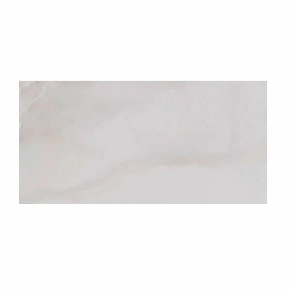 Porcelanato Elizabeth Onix White Esmaltado Polido 49x99cm