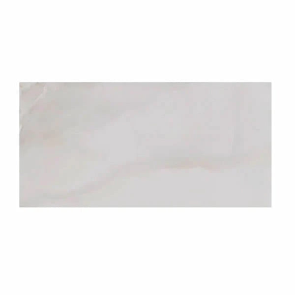 Porcelanato Elizabeth Onix White Esmaltado Polido 49x99cm