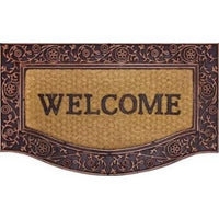 Tapete Capacho Fibra De Coco Welcome Kapazi 45cm X 75cm