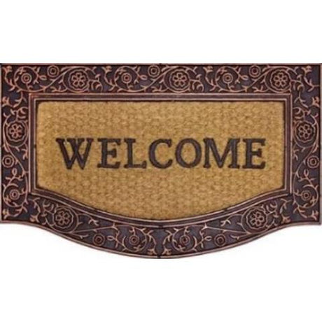 Tapete de Entrada Kapazi Welcome Fibra de Coco 45x75cm