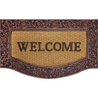 Tapete Capacho Fibra De Coco Welcome Kapazi 45cm X 75cm