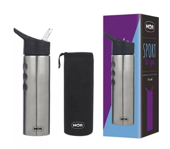 MOR GARRAFA ACO INOX 750ML SPORT TO GO