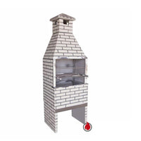 Churrasqueira De Concreto Tijolinho Marfim 65cm Litoral Sul