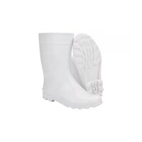 Bota De Pvc Cano Médio Com Forro Kala Branca Nº 43