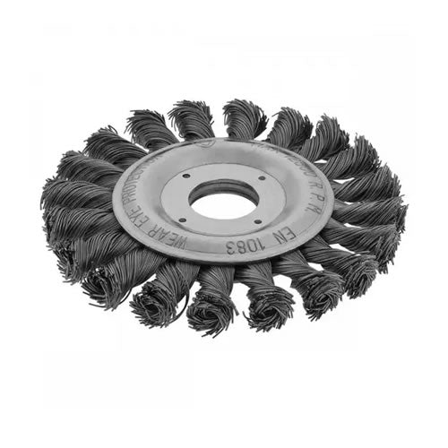 Escova Circular Trançada Worker 4.1/2 Polegadas Furo 7/8