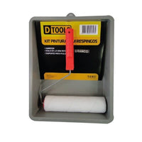 Kit Pintura Rolo De Lã Anti-respingo 23cm Dtools